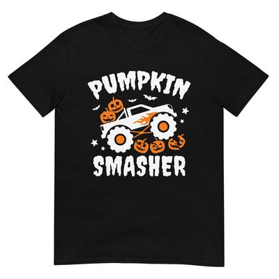 Pumpkin Smasher Toddler Halloween for Monster Truck Lover T-Shirt