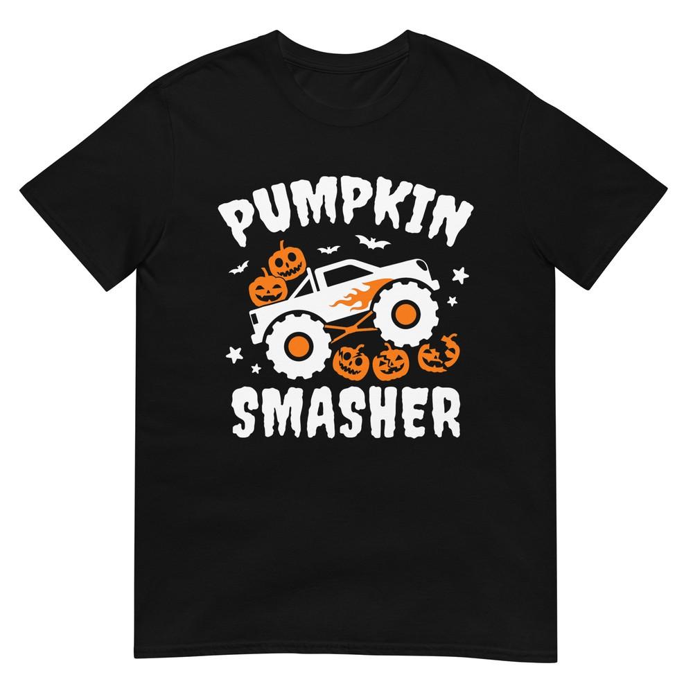 pumpkin smasher toddler Halloween for Monster Truck Lover T-Shirt M