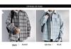 Autumn Men's Trendy Knit Plaid Jacket - Versatile, Fashionable, Loose Fit with Couple Lapel Style