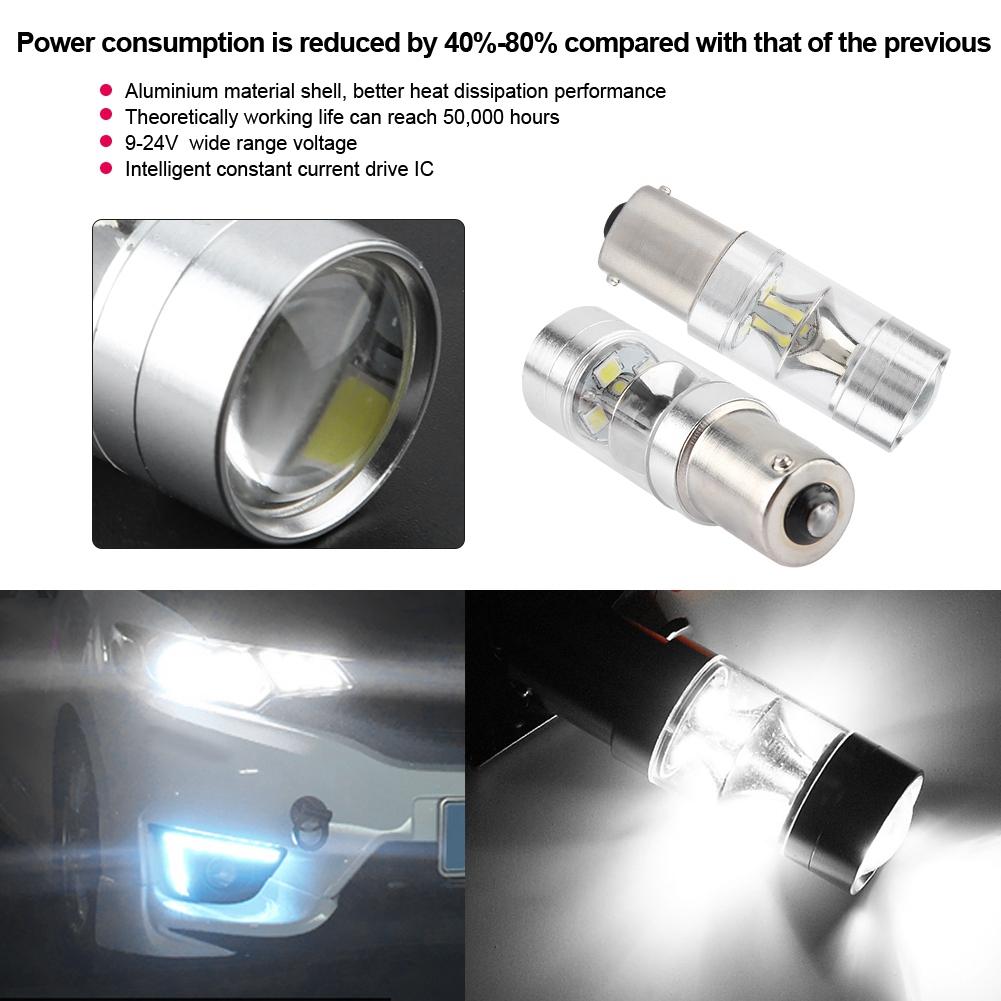 9-24V/60W 1156/BA15S Stop Light Car LED Turn Signal Lamp 660lm Automobile Reversing Light Bulb