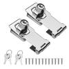 YFFSFDC Drawer Lock, Key, Door Lock Hardware, Anti-theft Door, Auxiliary Lock, Padlock, Cam Lock, Gate, Screw Hole Type, Hasp, Door Cabinet, Cupboard,