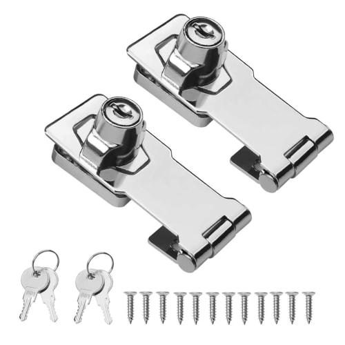 

YFFSFDC Drawer Lock, Key, Door Lock Hardware, Anti-theft Door, Auxiliary Lock, Padlock, Cam Lock, Gate, Screw Hole Type, Hasp, Door Cabinet, Cupboard,