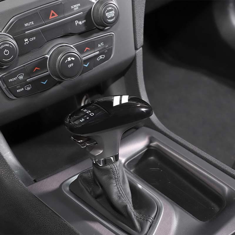 Car Gear Shift Panel Cover Gear Lever Protective Sticker For Dodge Charger For Dodge Challenger 2015 Up for Durango 2018 Up ABS Accessories