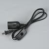 E27 Two-Pin Lamp Holder with Switch Cord, Pendant Socket