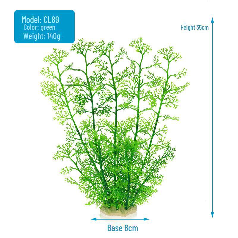 Aquarium Decor: Simulated Water Grass and Coral Tree CL89