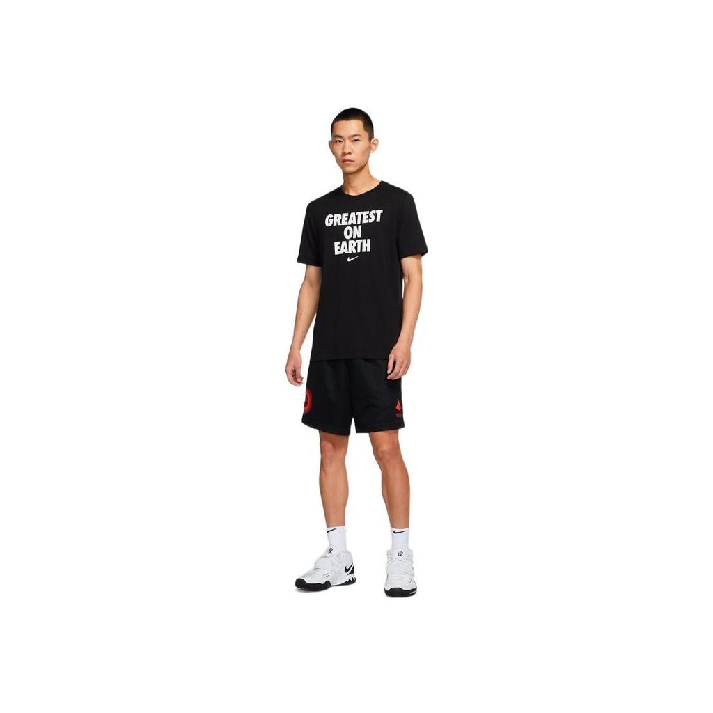 Nike Greatest On Earth Letter Logo Print Casual Short Sleeve T-Shirt Men Tops Black DJ3716-010