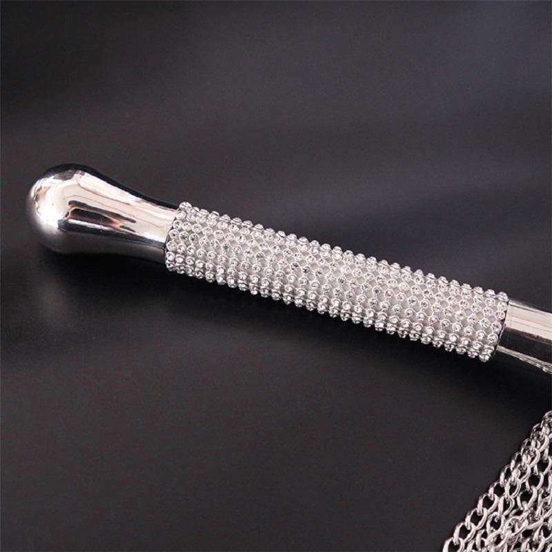 BDSM Handle Chain Whip Sex Toys For Women Couples Soft Iron Passion Spanking Paddle Iron Whips Slave Restraints Bondage
