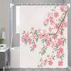 Spring Plum Blossom Shower Curtain - Polyester, Multiple Sizes, Privacy Curtain, All-Season Style, Bathroom & Home Decor