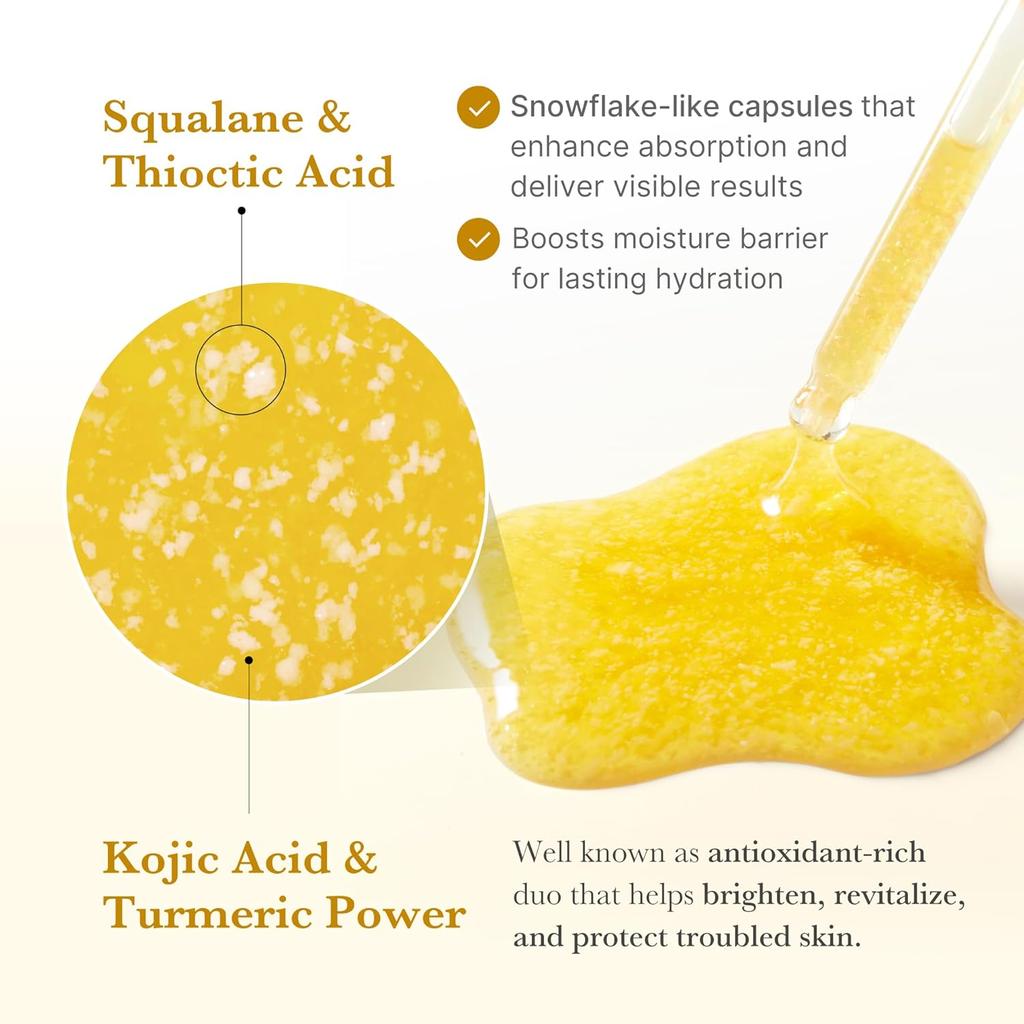 Medicube Kojic Acid Turmeric Niacinamide Serum 30ml, Brightening Dark Spot Corrector, Fade Hyperpigmentation, Glow Boosting Facial Treatment