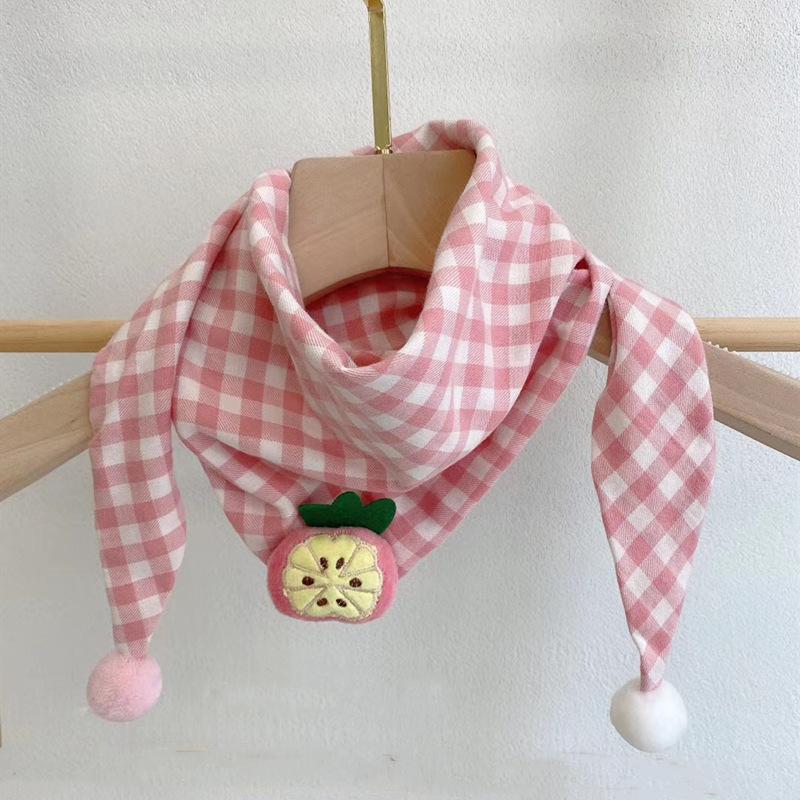 Bomull Baby Triangle Skjerf Høst Vinter Varmt vindtett halstørkle Barn Munnhåndkle Søt tegneserie Gutter Jenter Barneskjerf