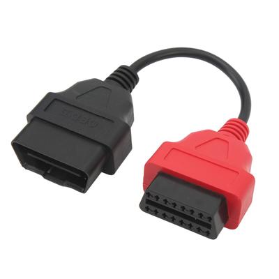 Kabel adaptéru OBD2 skeneru Červený diagnostický kabel SRS Náhrada pro Fiat EcuScan