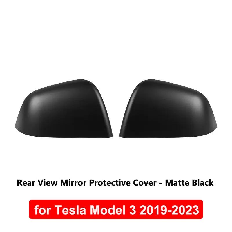 Für Tesla Modell 3 Highland 2024 Außenzubehör Seitentür Rückspiegelabdeckung Carbonfasermuster Rückspiegelgehäuse Model3