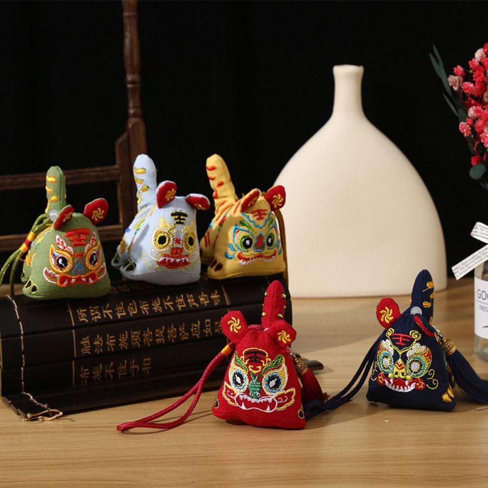Safety Five Tiger Sachet Ancient Embroidery Car Pendant Dragon Boat Festival Sachet  Hanfu Props
