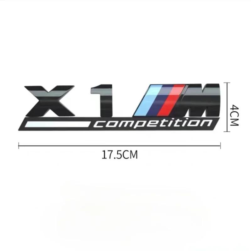 3D ABS suitable for BMW tail badge M1 M2 M3 M4 M5 M6 M7 rear digital side car logo x1x3x4x5x6 Sport M Competition black sticker