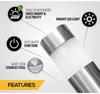 Concise Design Solar Garden LED Light Stainless Steel IP44 Pathway Street Lamp for Fence Post