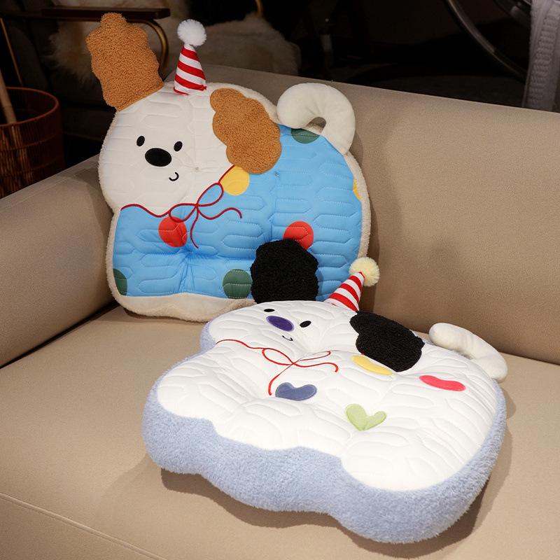 Cartoon Puppy Dog Latex Seat Cushion Girl Office Sedentary Butt Cushion Chair Cushion Tatami Futon Seat Cushion