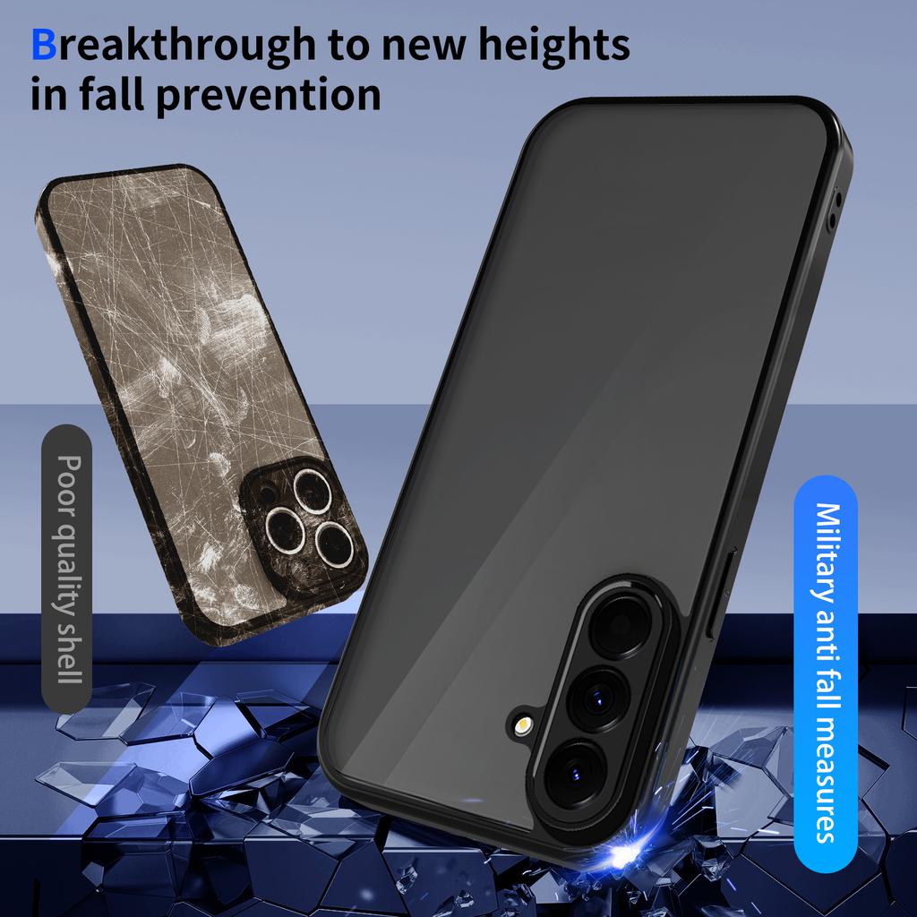 For Samsung Galaxy A57 5G Case Skin Touch Matte PC + TPU Anti-Drop Phone Cover