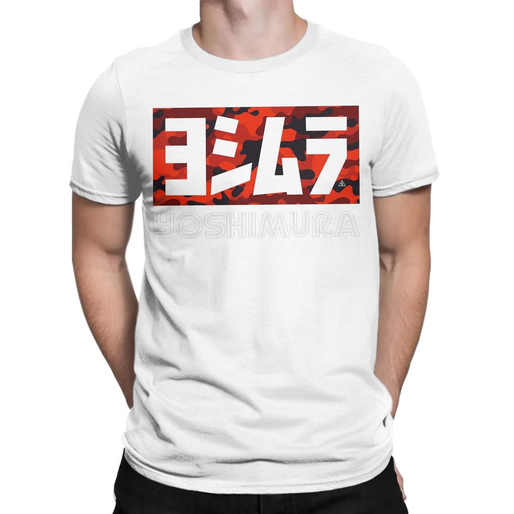 Funny Japanese Motorcycle Yoshimura T-Shirts for Men Crew Neck Pure Cotton T Shirt  Short Sleeve Tee Shirt Adult Clothes