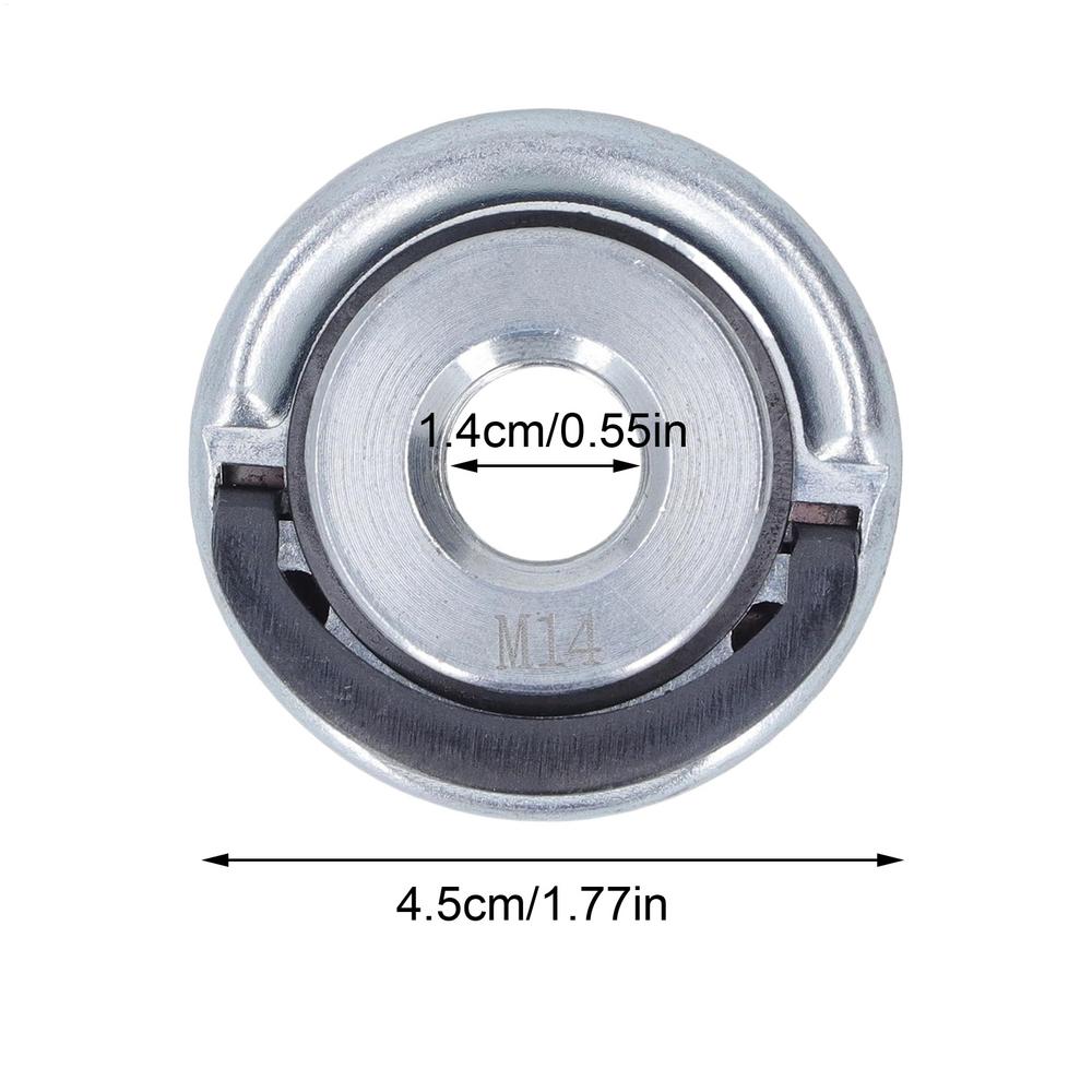 Schnellwechsel-Flanschmutter M10/M14/ 5/8-11 Schwere Sicherungsmutter für Winkelschleifer, Sichere Scheibenklemmung, Metall- & Holzbearbeitungswerkzeug