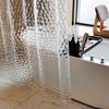 Bathroom Shower Curtain Waterproof Bathtub Bathing Curtains Easy Clean And Wipe Peva Mildew Proof Shower Curtains With Hooks