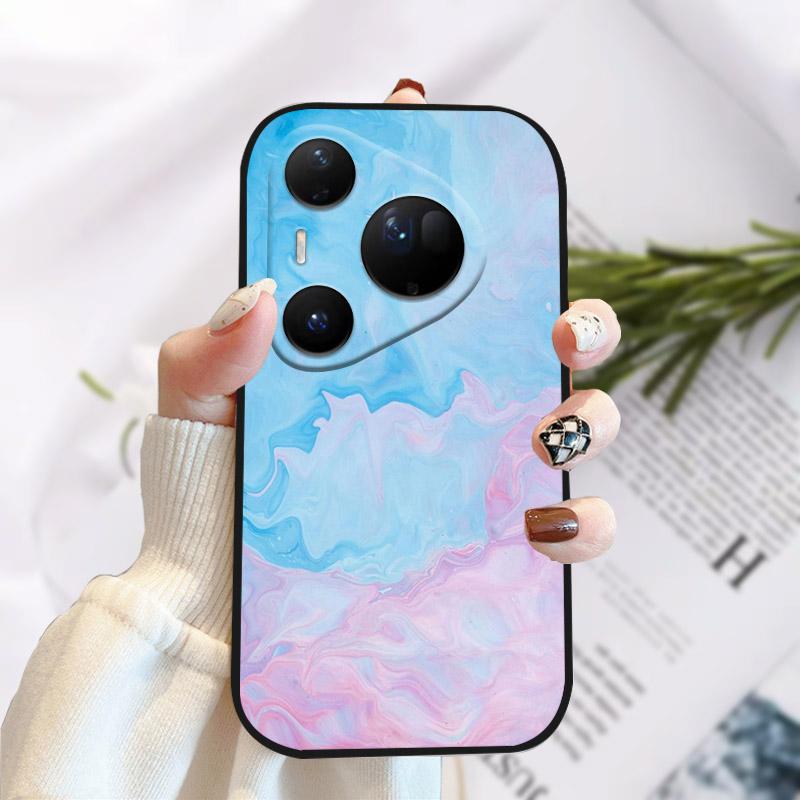 Phone Case For Huawei Pura 80 Ultra Pretty Stylish Painting Soft TPU Silicone Shockproof Cover For Huawei Pura80Ultra Fundas