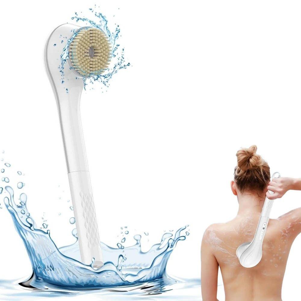 Rechargeable Electric Bath Brush Long Handle Electric Shower Brush Back Scrub  Lazy Scrubbing Tool