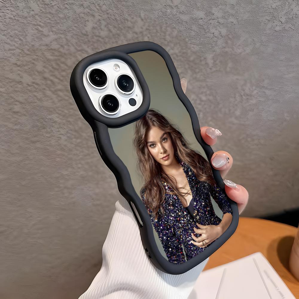Hailee Steinfeld Wavy Edge TPU Mobile Phone Case for iPhone 17 16 15 14 13 12 11 Air Pro Max Plus Colorful Cover