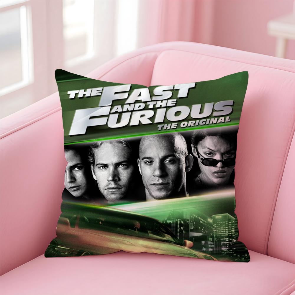 Movie T-The Fast The FuriousS Cushion Cover Home & Car Multi-Scene Pillow Cover - Reversible, Soft & Durable for Daily Use