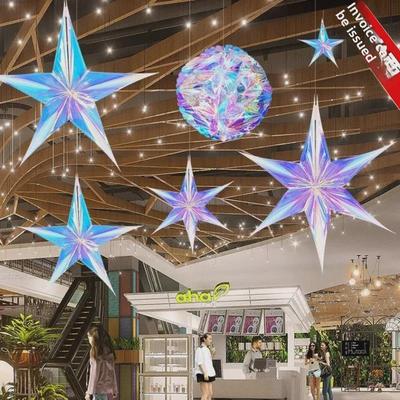 Kutlamalar için Renkli Neon Yıldız Dantel Kolye