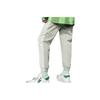 Li Ning Badfive Color Block Letter Print Loose Sports Long Pants Women bottoms Desert-Green AYKS362-1