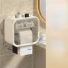 Toilet Tissue Box Toilet Paper Storage Rack Wall Mounted Toilet Tissue Box No Punching Required
