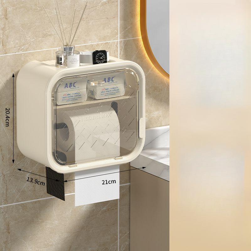Toilet Tissue Box Toilet Paper Storage Rack Wall Mounted Toilet Tissue Box No Punching Required