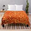 Beans In Things Pattern Throw Blanket