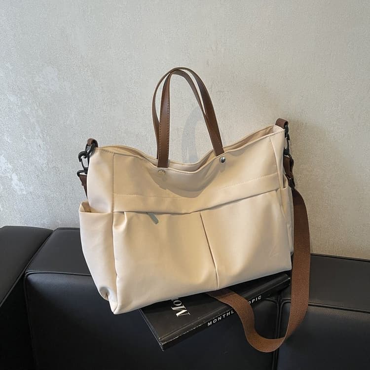 Large capacity nylon tote bag women's shoulder messenger bag