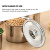 Stainless Steel Taste Cup Lid Seasoning Pot Supplies Metal Lids for Cooker Griddle with Cover
