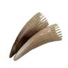 Ox Horn Shampoo Comb: Horn Tip Head Massager & Acupoint Therapy Triangle Comb
