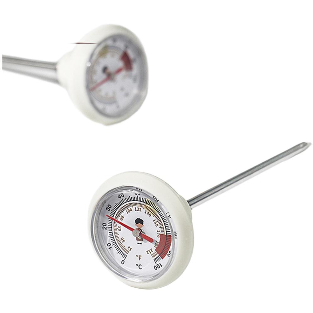 

For Latte Art As Picture Coffee Thermometer Compact Convenient Coffee Thermometer Espresso Gauge Temperature Stability бежевый