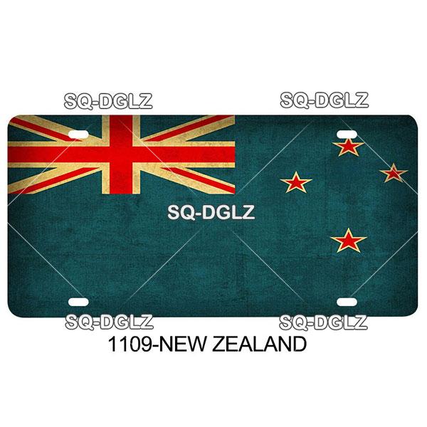 [SQ-DGLZ] M-P Country Flag 15x30cm Metal Sign Vintage Plaque Tin Sign Wall Decor For Bar Pakistan/Netherlands/Malaysia