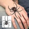1 list Halloween pavouk žralok můra dočasné tetování pro ruce paže dospělých, dočasná falešná tetovací nálepka dlouhotrvající realistické tetování