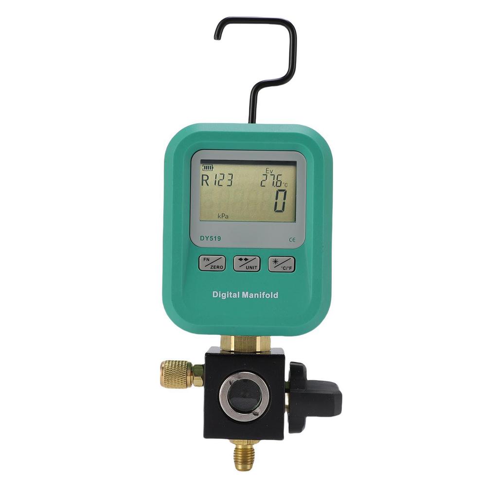 Digital Manifold Meter 1 4 Inch Inlet Air Conditioning Manifold Pressure Tester for Refrigeration Maintenance