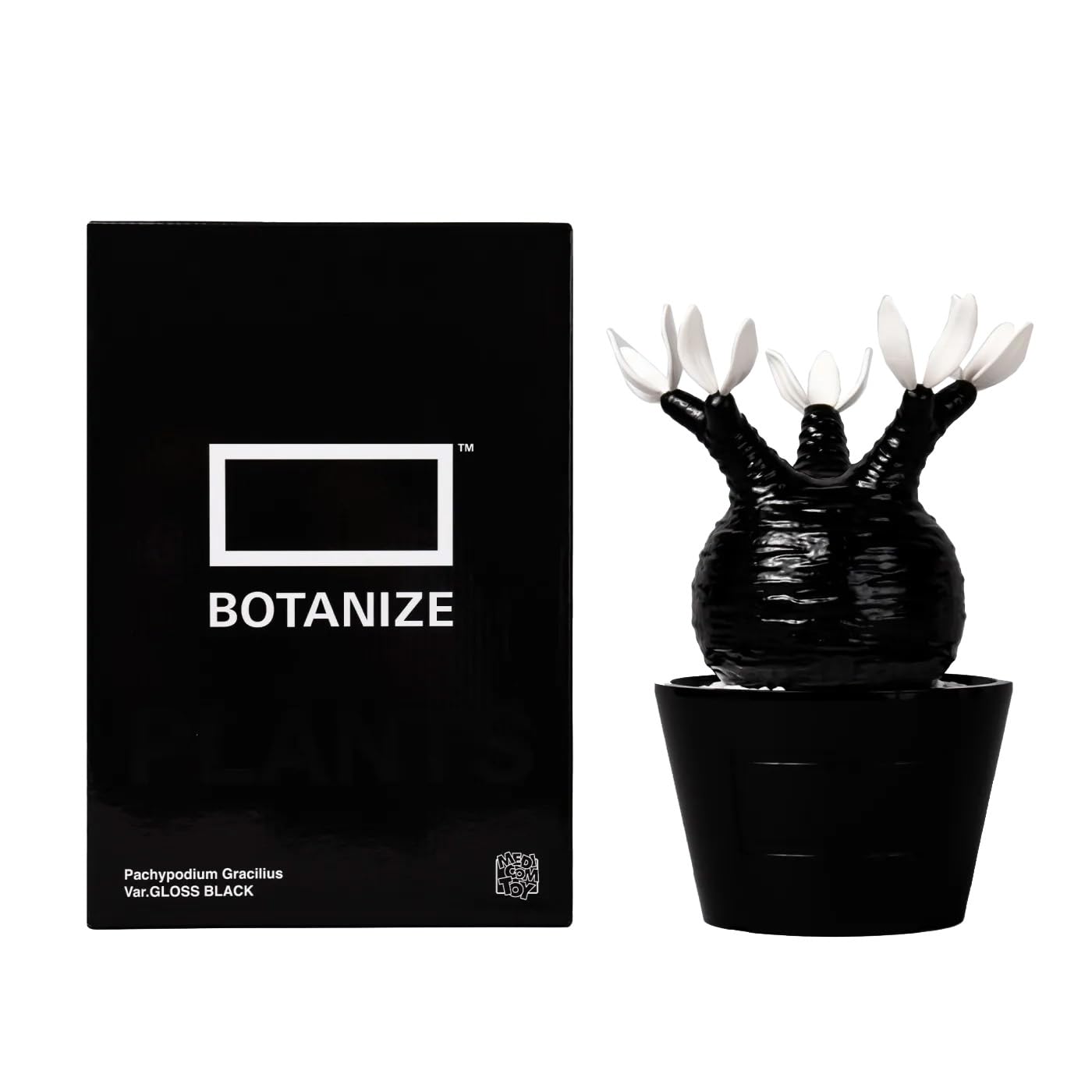 

MEDICOM TOY BOTANIZE Растение Глосс Высота с горшком [Ограниченная продажа] × Фигурка, Серия, 21см, (черный) чёрный