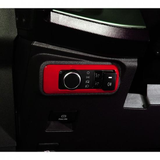 Red Head Light Switch Cover Trim Interior Accessories for Ford Bronco +