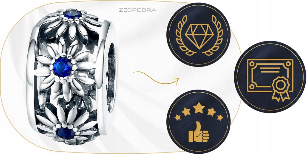 Charms Flowers Bead Beads Cubic Zirconia Charms Pr 925 S925