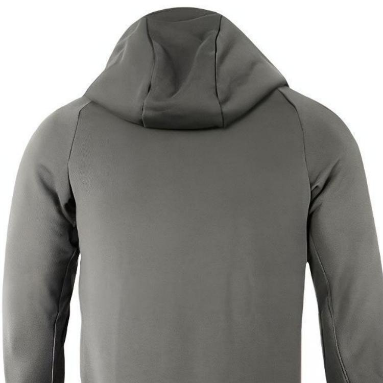 Nike Giacca con Cappuccio e Toppa Logo Monocolore Uomo giacche Grigio Scuro AR1725-038