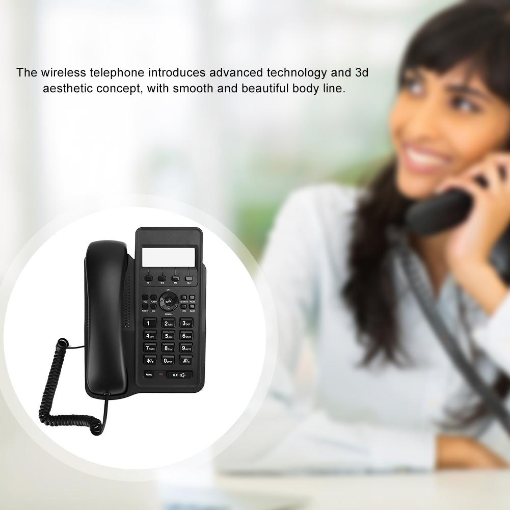 Kx T7712CID English Foreign Trade Landline Telephone (UK Telephone Line with Random Color)(Black )