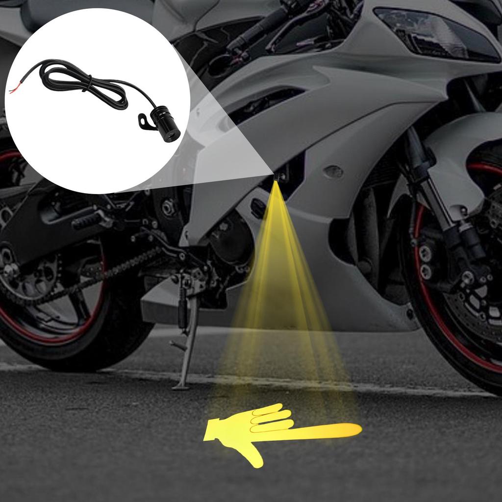 Motorcycle Turn Signals Dynamic Projection Signals Smart Gesture Sensing High Brightness Ambient Lighting Decorative Warning