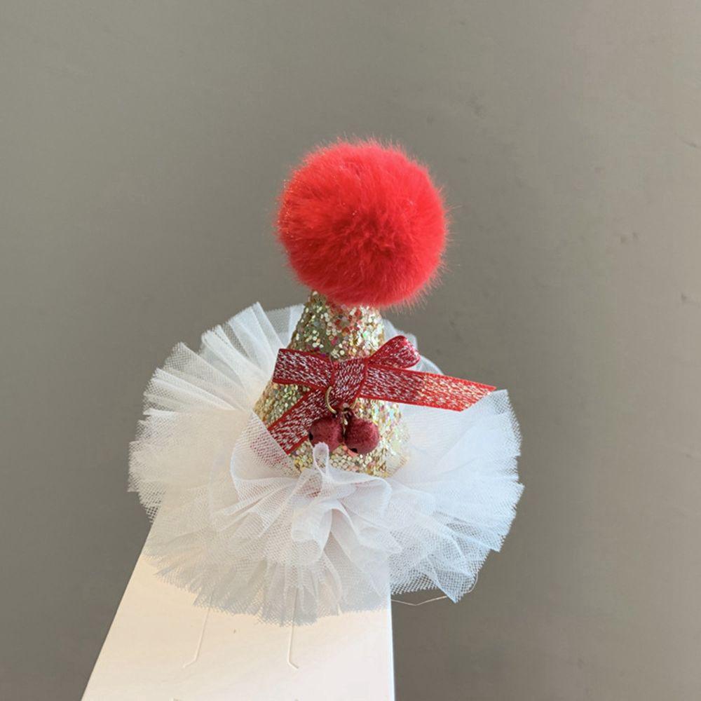 

Claus Cloth Korean Style Headwear Christmas Hat Hairpin Kids Hair Accessories Christmas Hair Clip J