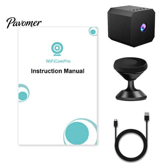 Long Battery Life Surveillance Camera Mini WiFi Security Camera, 1080P Small Equipped with Night Vision & USB Powered HD for Home Protection