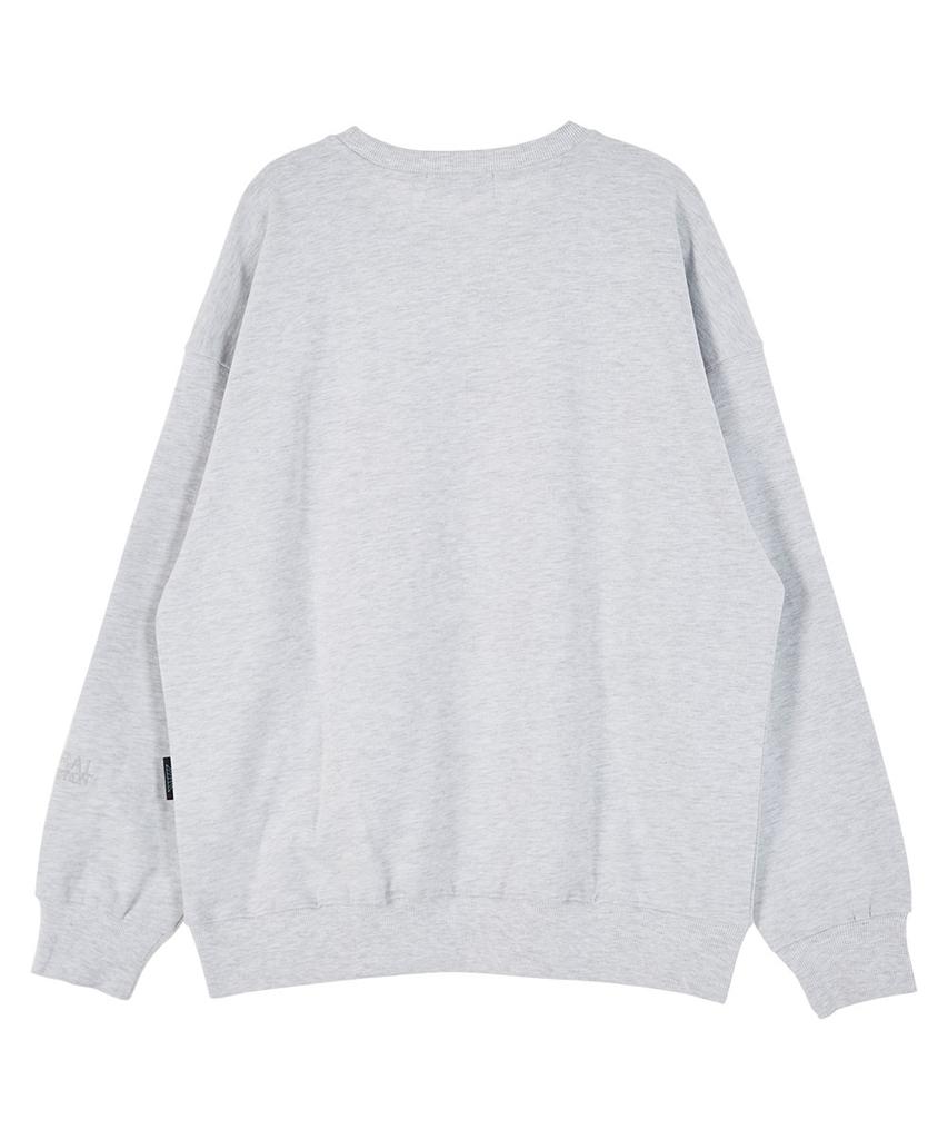 ASTRAL PROJECTION Astral Design Studio Oversized Drop Shoulder Sweatshirt_White Melange