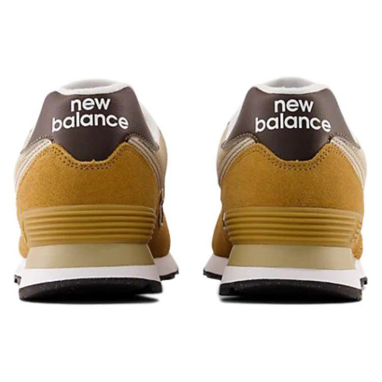New Balance Nb 574 Retro Comfortable Low Top Casual Running Shoes Unisex Sneaker Yellow White U574OS2